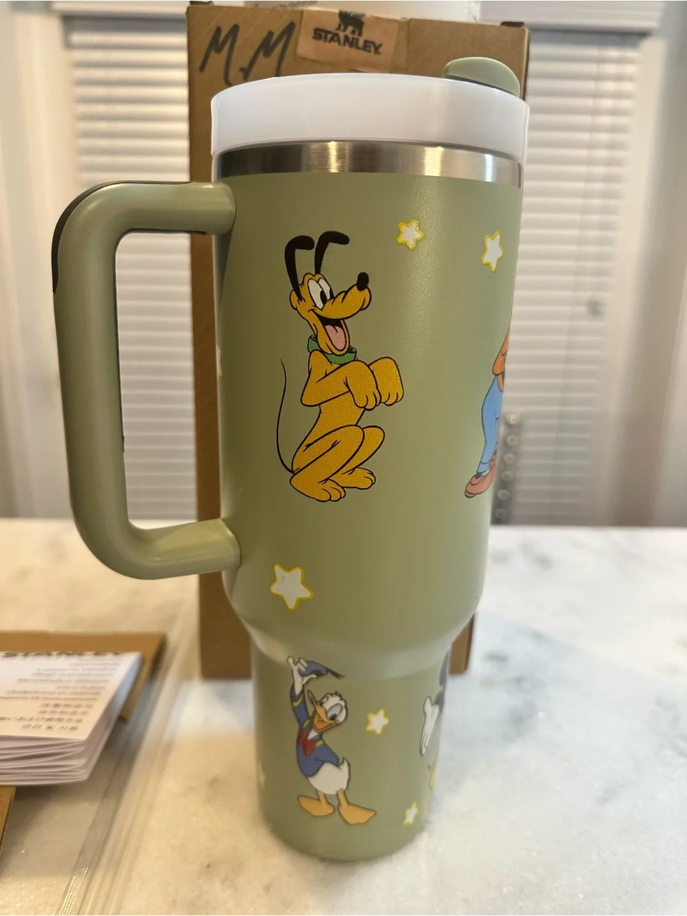 Stanley Disney Goofy Mickey Mouse & Donald Duck 40oz Quencher H20 Green Tumbler - Picture 3 of 13